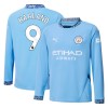 Maillot à Manches Longues Manchester City Haaland 9 Domicile 2024-25 Pour Homme